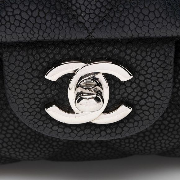 Chanel Matte Caviar Leather Chain Flap Clutch Bag - Picture 9 of 14